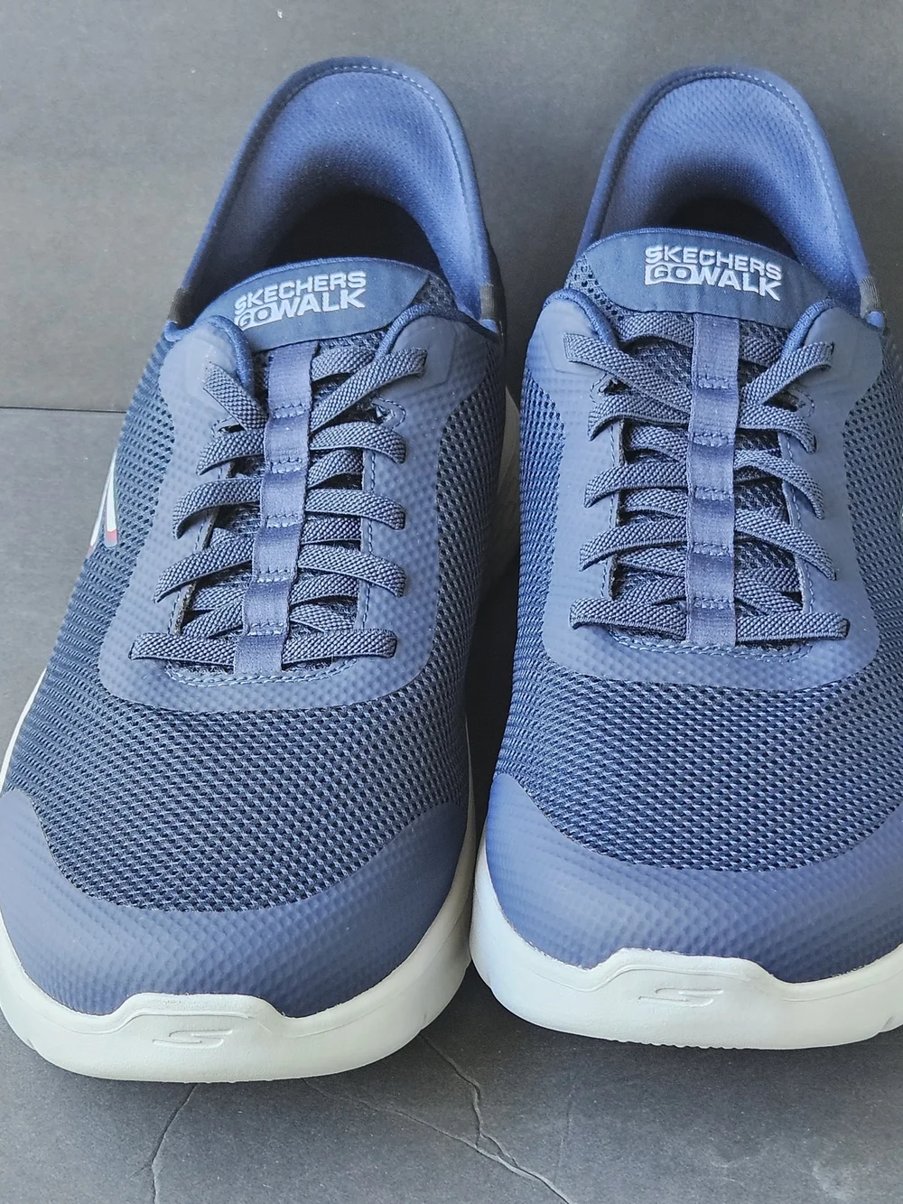 Skechers GOwalk Men's Navy Mesh Slip-On Ex-Wide Fit Sneaker